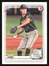 2020 Bowman Draft JUSTIN LANGE 1st Year Baseball card SAN DIEGO PADRES #99