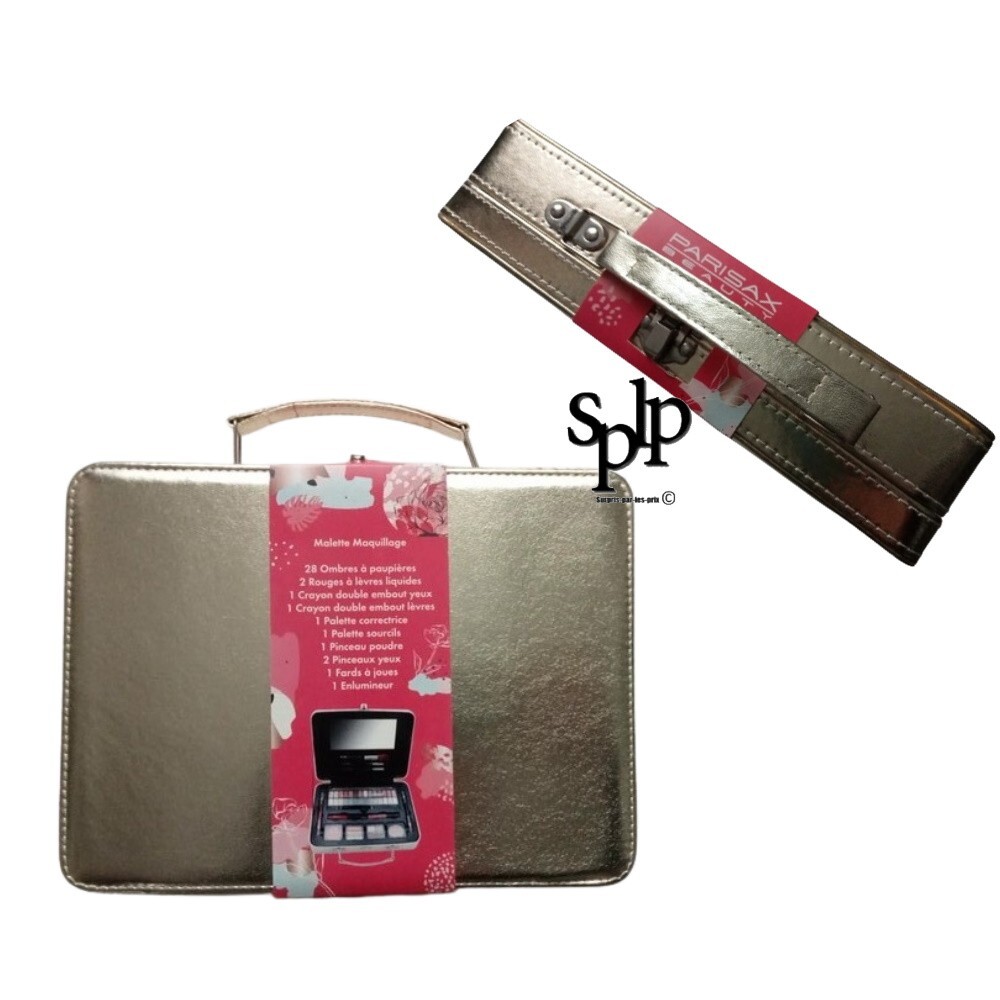 Parisax Beauty Briefcase Golden MakeUp 39 Products eBay