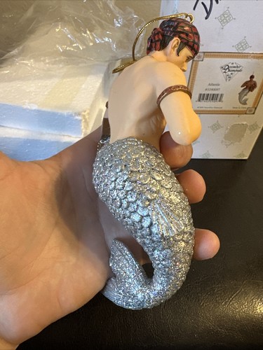 December Diamonds Atlantis Pirate Merman Ornament 2004 With Box Retired - Picture 7 of 12