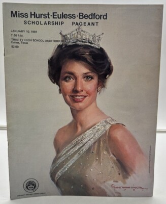 Original 1981 Miss Hurst Euless Bedford Texas Pageant Program / Miss ...