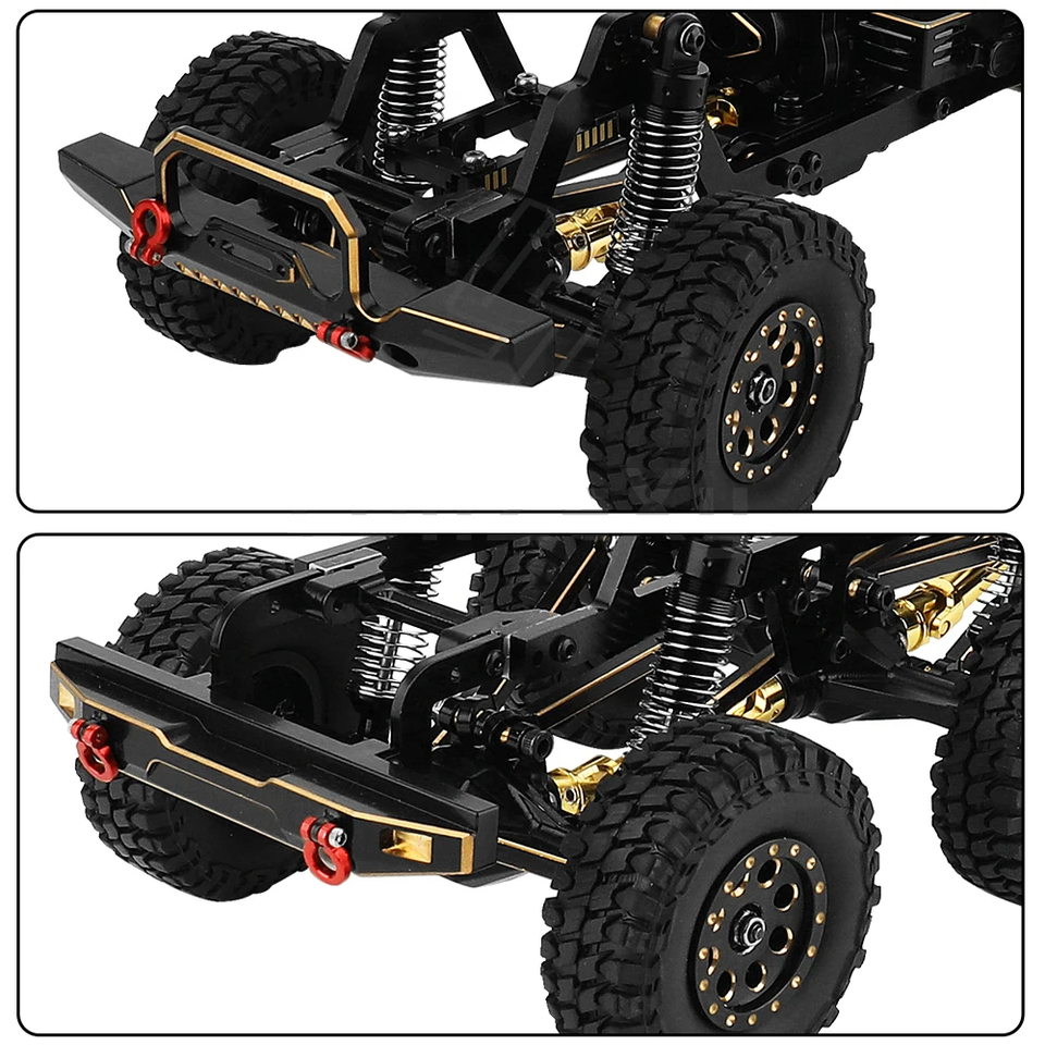 DIY Brass Metal 6x6 complete Chassis Frame Kit For 1/18 RC Crawler ...