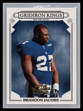 2007 Donruss Threads NFL #PGK-3 Brandon Jacobs Pro Gridiron Kings NY GIANTS