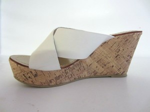 ladies white platform sandals
