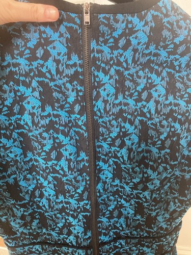 Warehouse Blue Mix Dress size 10 - Picture 5 of 6