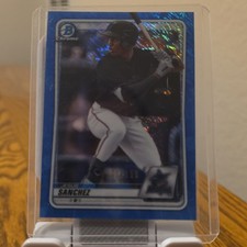 Topps 2020 Bowman Chrome #BCP-11 Jesus Sanchez Blue Refractor /150 Marlins