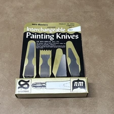 VTG HUNT SPEEDBALL NEW MASTERS ARTIST INTERCHANGEABLE PAINTING KNIVES
