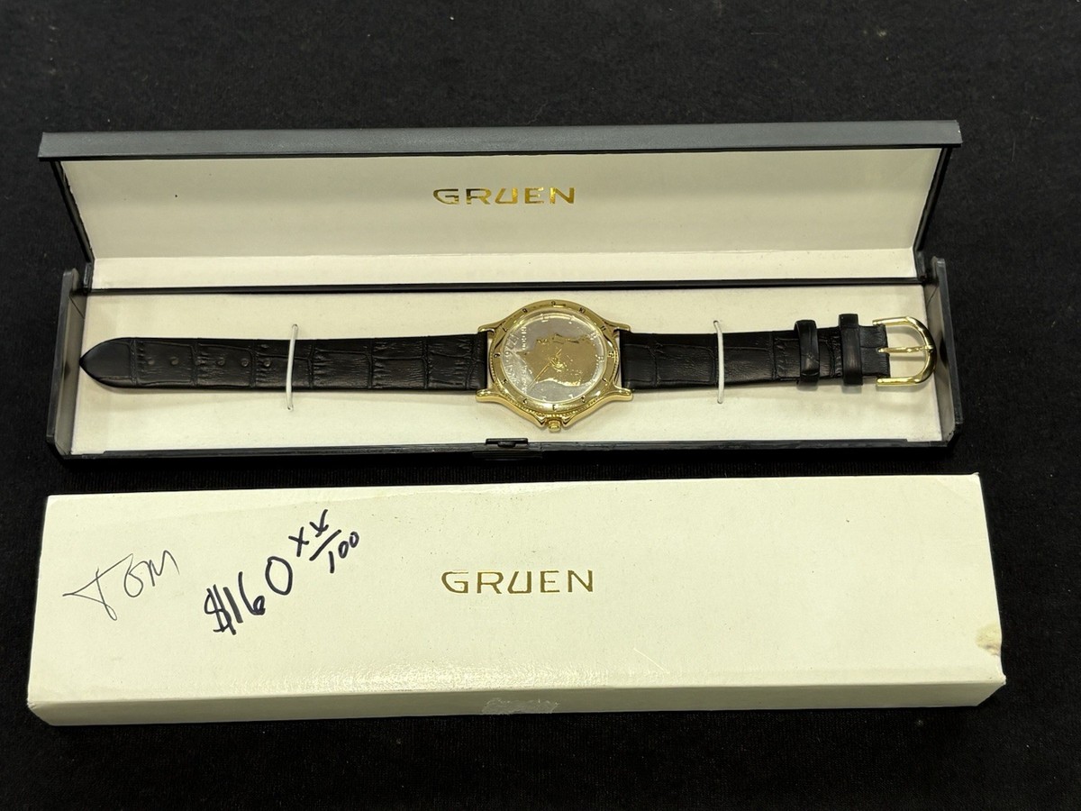 RARE Vintage Gruen 1976 JFK John F Kennedy Half Dollar