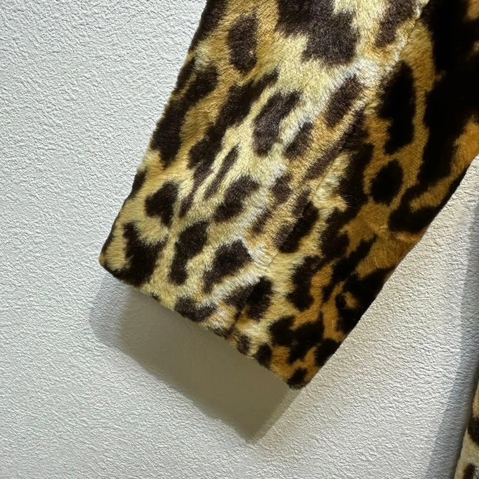 Винтажный Vivienne Westwood красный ярлык гепард леопард меха пальто куртка - Изображение 4 из 4