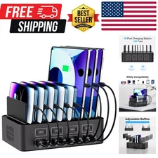 Intelligent 16-Port USB Charging Dock with Safety Shield - Elevate Your Charging