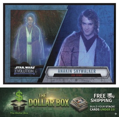 2016 Topps Star Wars Evolution #5 Anakin Skywalker Blue Lightsaber