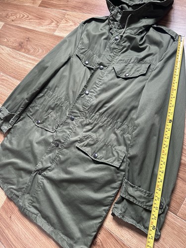 Vintage 1980 Belgian Army M75 Field Parka Seyntex Military Jacket Green Small - Bild 16 von 19