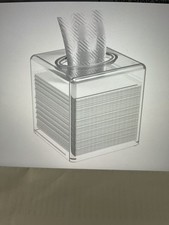 Acrylic Tissue Box Clear Holder/Cover Multi-Use for Home, Car, Office, Square.