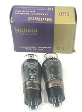 Mullard EL37 Matched Pair Vacuum Tubes Excell...