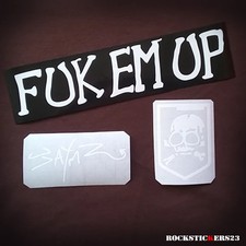 James Hetfield FUK EM UP guitar stickers ESP Explorer MX220