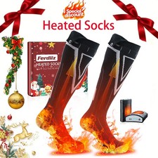 9000mAh Heated Socks  Hand Warmer for Men Women,Rechargeable Heated Socks Xmas
