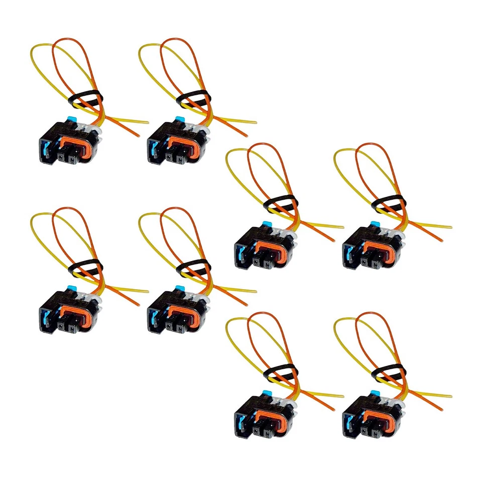 8x Fuel Injector Connector Fits Chvrolet Avio 2004-2006 PONTIAC G3 2007-2008 - Изображение 4 из 4