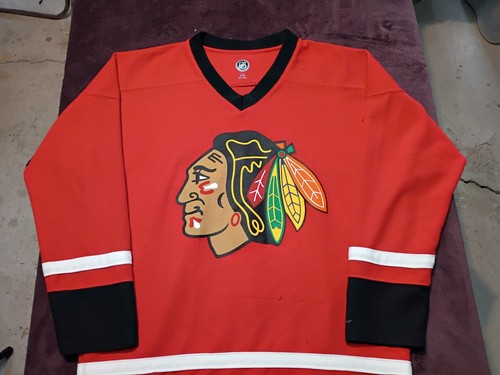 Camiseta deportiva de hockey de los Chicago Blackhawks roja mediana Jonathan Toews roja y negra - Imagen 16 de 24