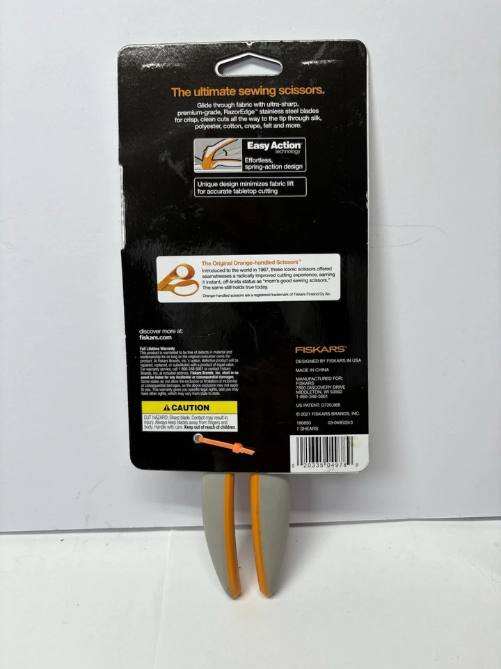 NUEVO Fiskars 190850 8 pulgadas RazorEdge fácil acción tijeras de tela corte de mesa Foto 4 de 4
