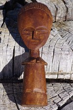 VINTAGE African Tribal Art Ashanti Akuaba Fertility Doll 1970's West Africa