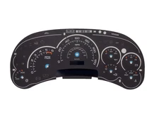 Escalade Gauge Face Overlay 03 04 05 GM Trucks SUVs 1500 2500 Gas Clusters OEM