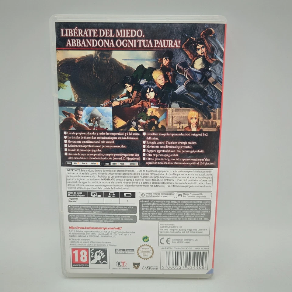Attack On Titan 2 - A.O.T 2 (switch) USATO, foto 3 di 3