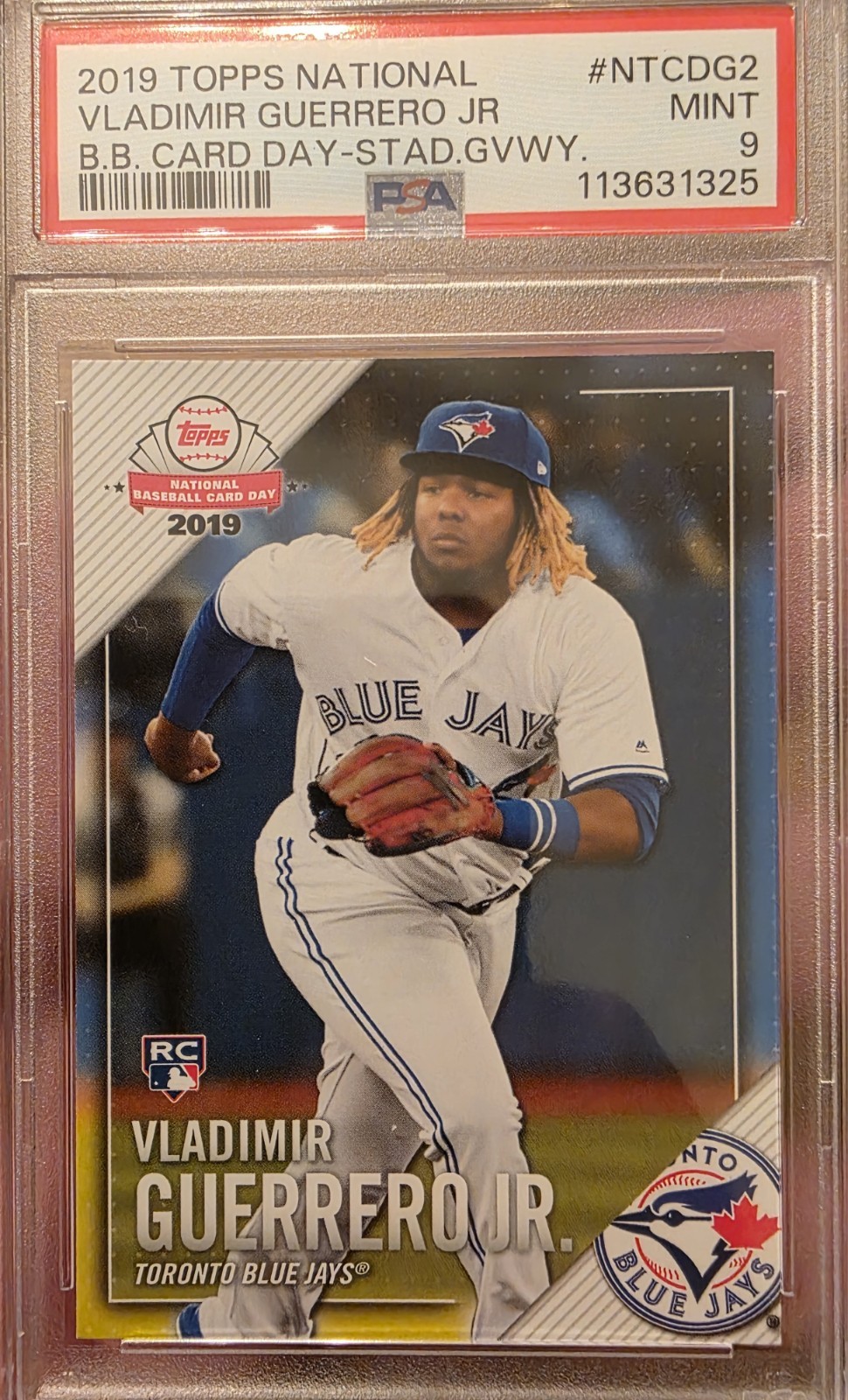 2019 Topps National Vladimir Guerrero Jr #NTCDG2 RC PSA MINT 9