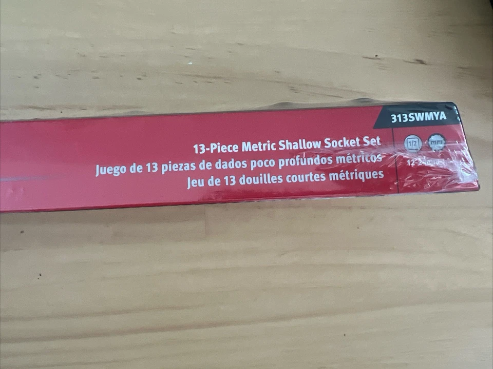 Snap On 13 Piece Metric Shallow Socket Set  - Image 2 of 3