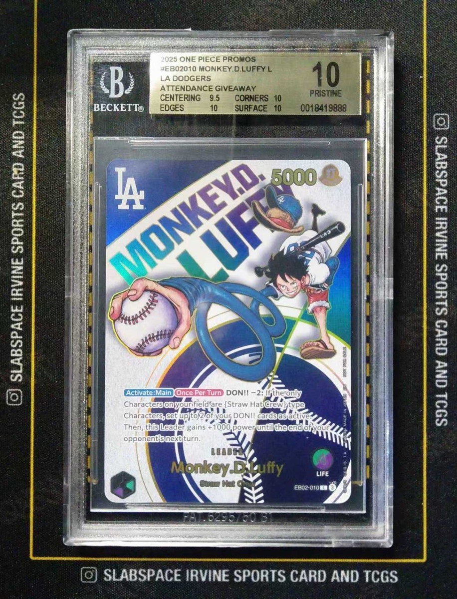 Dodgers × ワンピース 非売品 カード Dodgers X ONE PIECE collab CARD SGA Monkey D. Luffy 7/03/25
