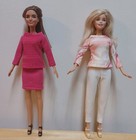 Barbie 11 1/2" Doll Clothing Rose Pink Top & Skirt, Print Top & Cream Pants — photo 1