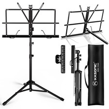 Folding Music Stand Desktop Book Stand 2 in 1 Adjustable Music Stand