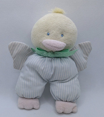   Vintage seltene Eden Rassel gestreifte Ente Küken weich Plüsch Kuscheltier Stofftier