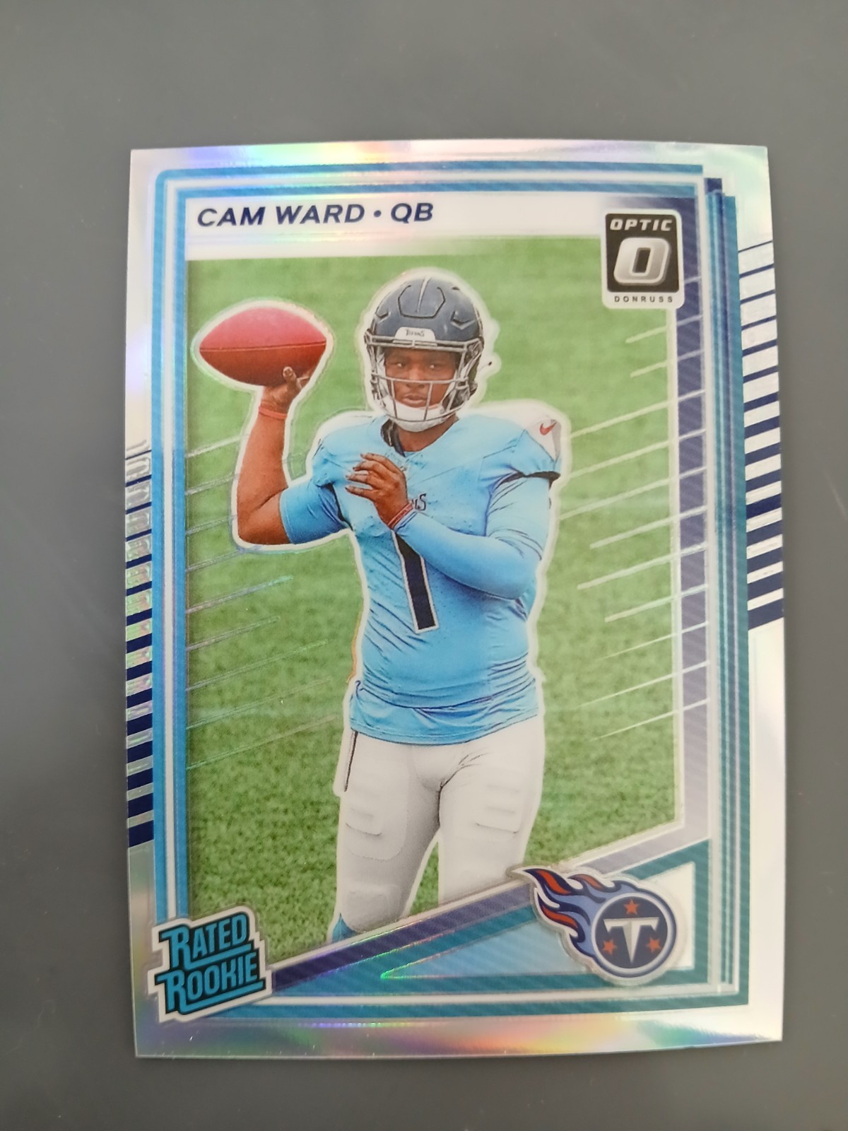 2025 Donruss Cam Ward no. 350 Optic Preview Rated Rookie Silver prizm