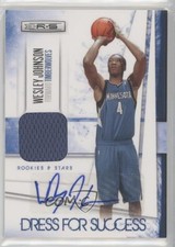2010-11 Panini Rookies & Stars Signatures 11/25 Wesley Johnson #4 Auto 1x9