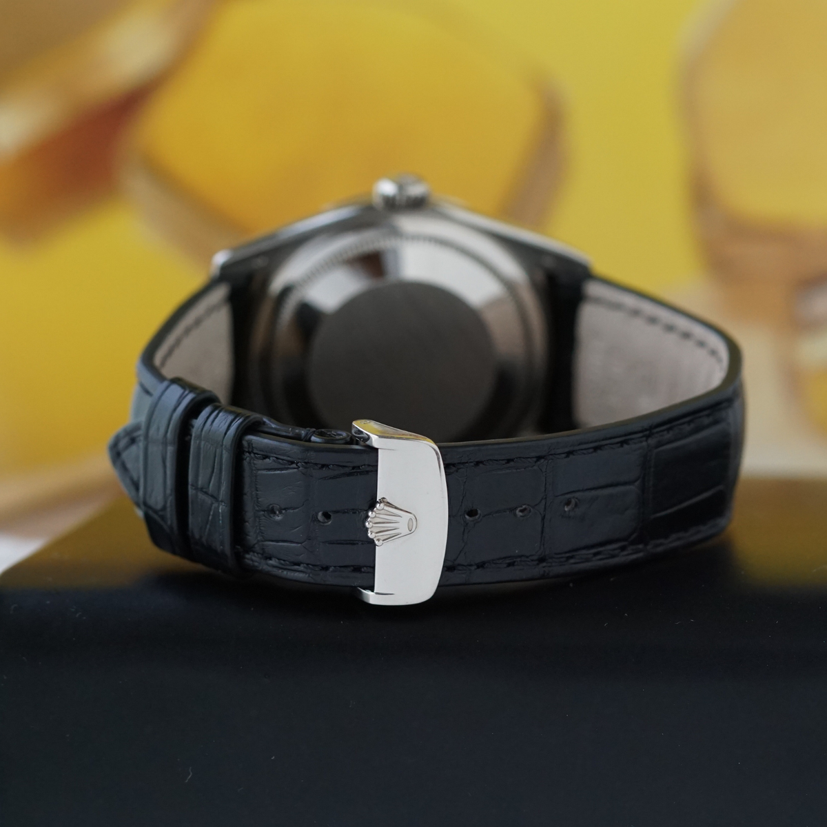 Rolex Day Date 118139 Factory Black Diamond Dial 36mm 18k White