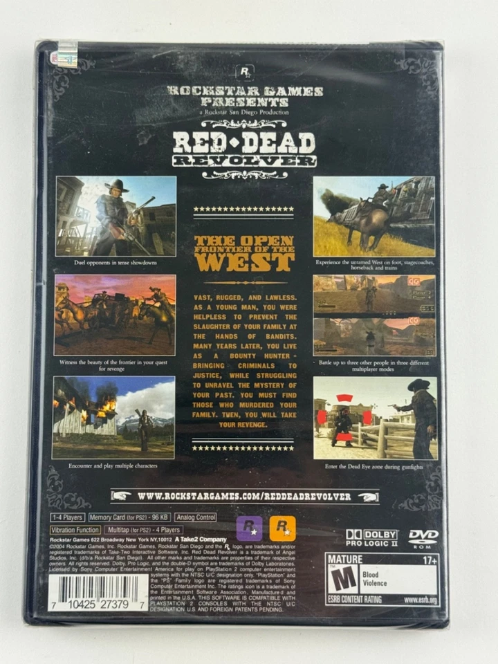 Red Dead Revolver (Sony PlayStation 2, 2004) PS2 New Factory Sealed *READ* - Image 2 of 4