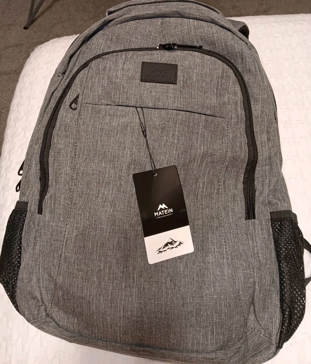17 inch laptop backpack matein Work Bookbag for Men, In Large Travel Carry On Friendly is designed for flight travel. MATEIN Lunch Backpack for Men