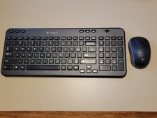 Logitech K360 Y-R0017 Wireless Keyboard And Mouse Combo Black Missing USB Dongle