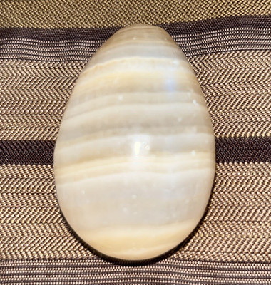 Marble Tan Brown Cream Egg. 
