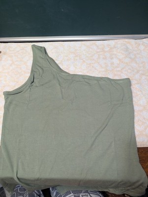 Mango Pop Collection Green XL Bodysuit Tank Top NWT