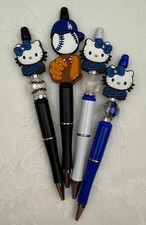 Hand made beaded pens Dogers H. Kitty Gifts, basket filler, Collect 