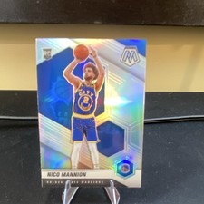 Panini 2020-21 Mosaic Nico Mannion Rookie #229 Golden State Warriors Card. rookie card picture