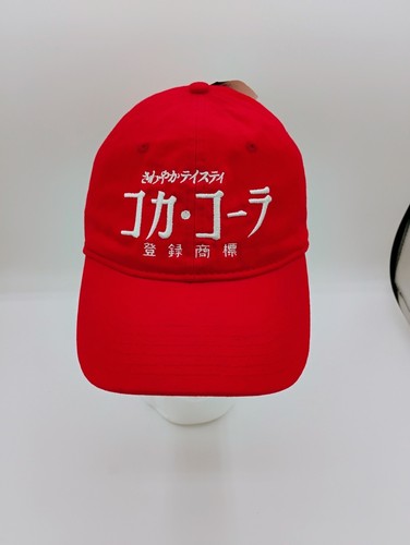 Coca Cola Japanese Hat Cap with Slide back adjustable Red Baseball NEW ball Cap