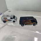 Vintage Hot Wheels 1974 California Cruisin & Black W/flames Super Vans Lot Of 2