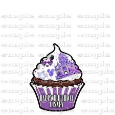 Disney Cupcake Happy Birthday Disney gct Scrapbook Page Paper Piece die cut