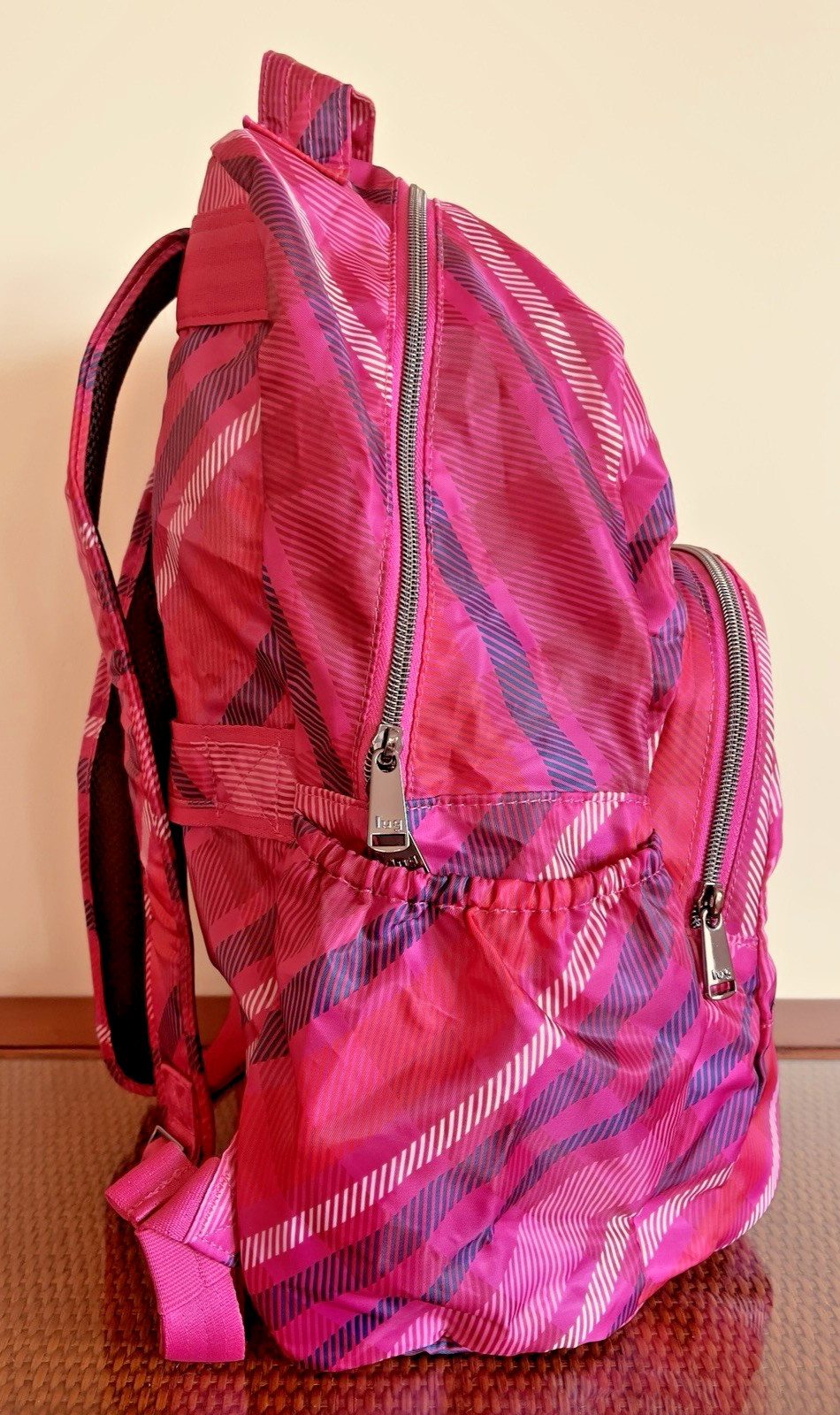 Lug Packable Backpack Echo 2 Berry Plaid Lightwei… - image 12