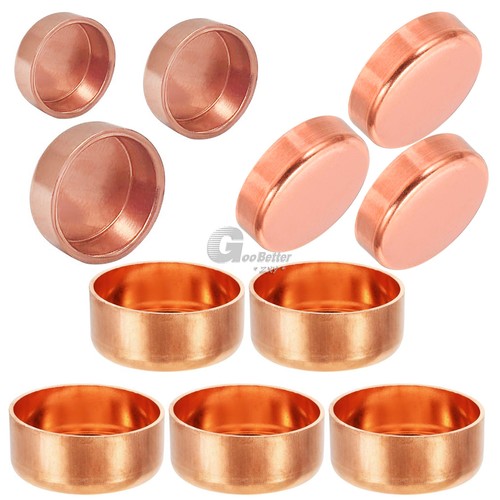 ID 6.35mm-159mm Copper End Feed Stop End Cap Fittings For Cooper Pipe Plumbing