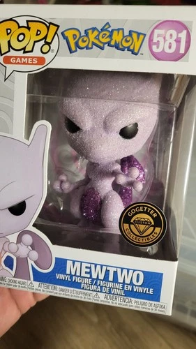 CUSTOM Funko Pop! Pokémon #581 Mewtwo  W/ Mewtwo TCG CARD