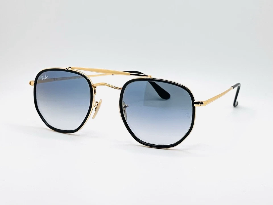 Gafas de sol Ray-Ban Marshal II RB3648M 52 mm geométricas unisex - lentes azules degradadas Foto 2 de 4