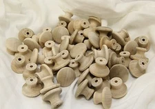 1-1/2 Birch Wood Drawer Knob / Pull / Handle -Qty: 5, 10, 25, 50, 100  knobs
