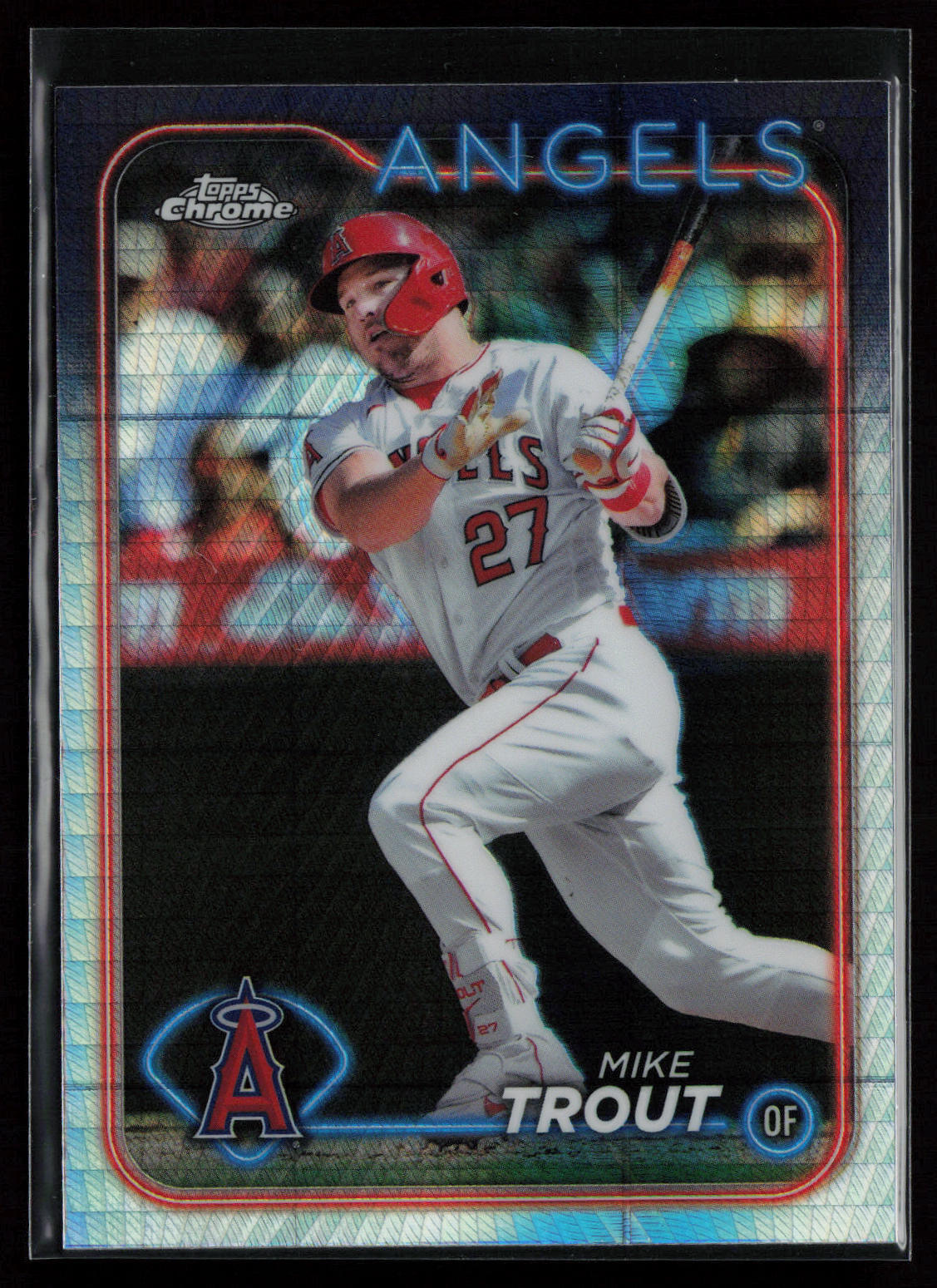 2024 Topps Chrome Prism Refractor Mike Trout #200